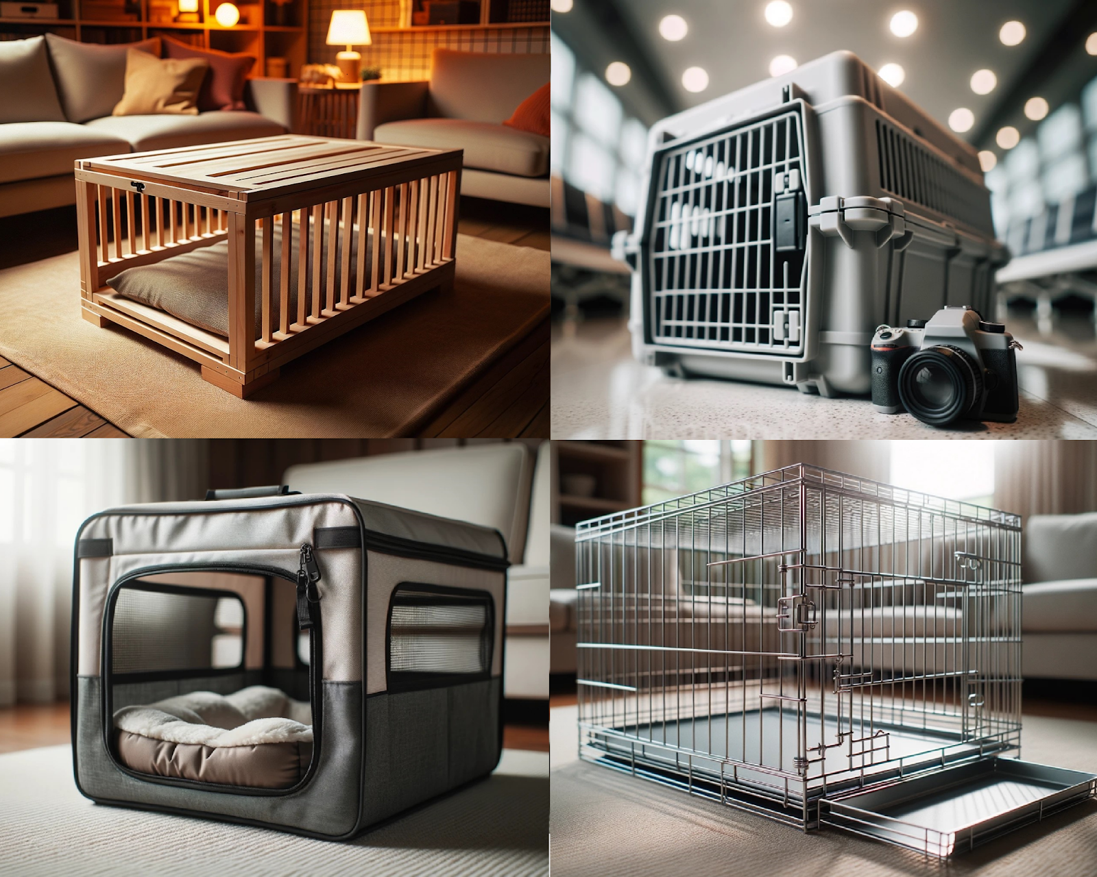 different types of dog crates